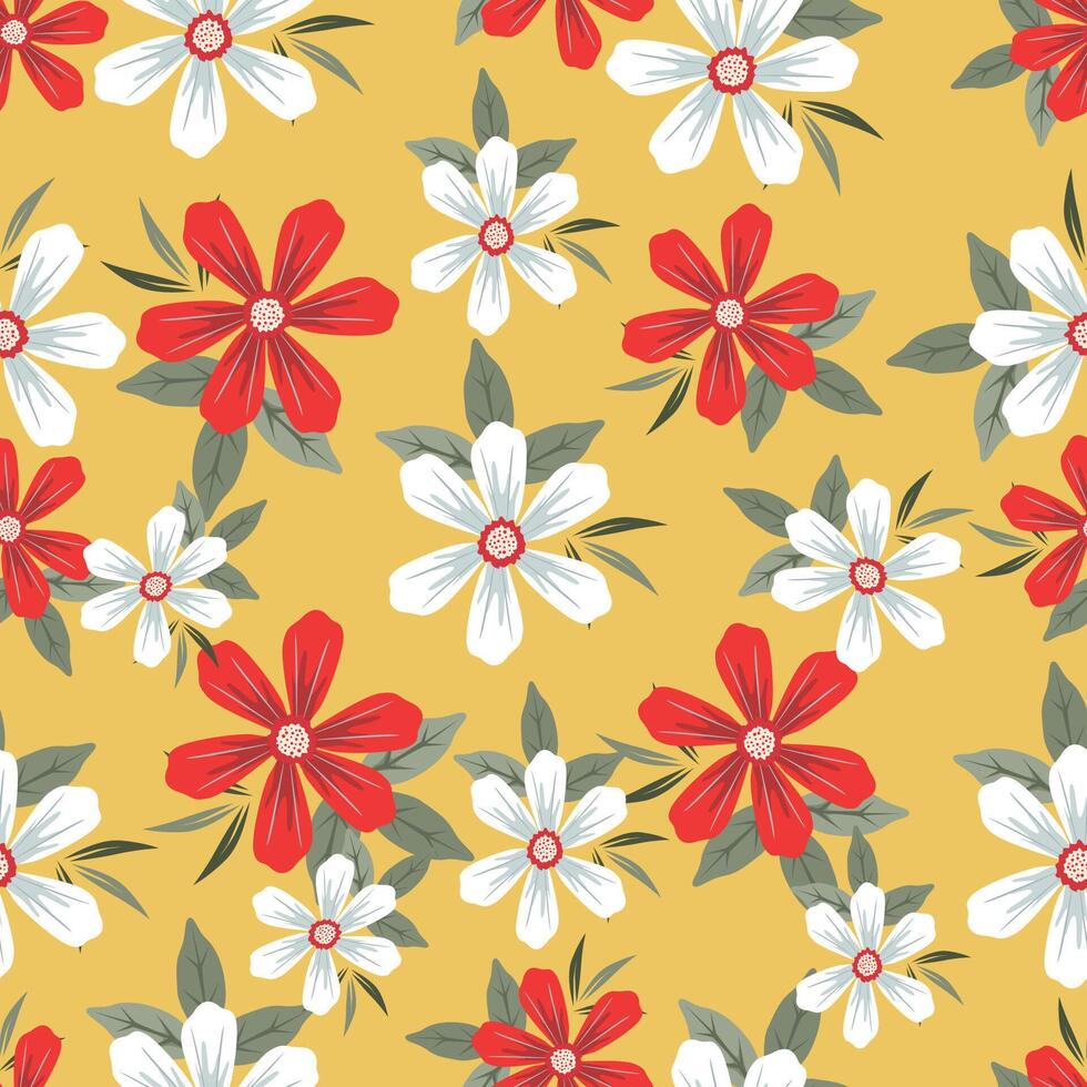 Pattern abstract flower vector