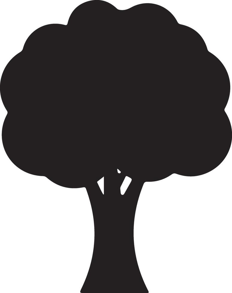 a black silhouette of a tree on a white background vector