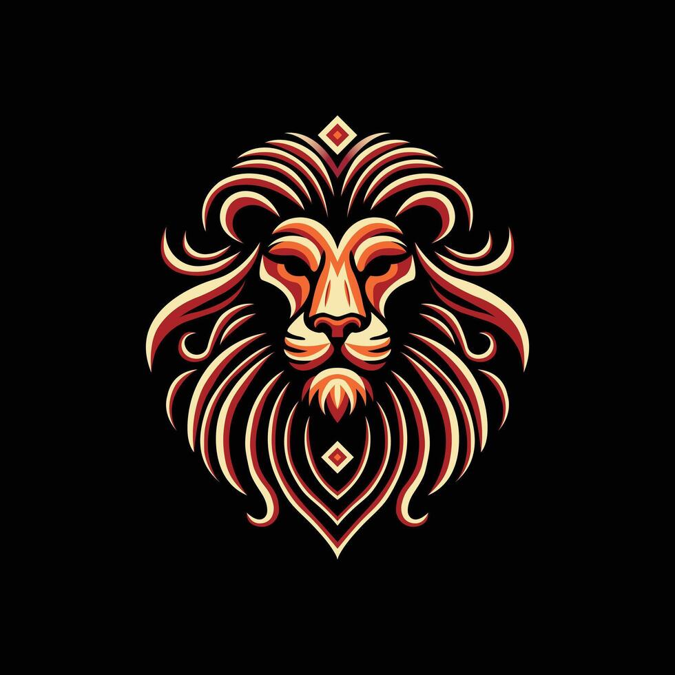 Lion Head Logo Stylized Perfect For Modern Branding vector