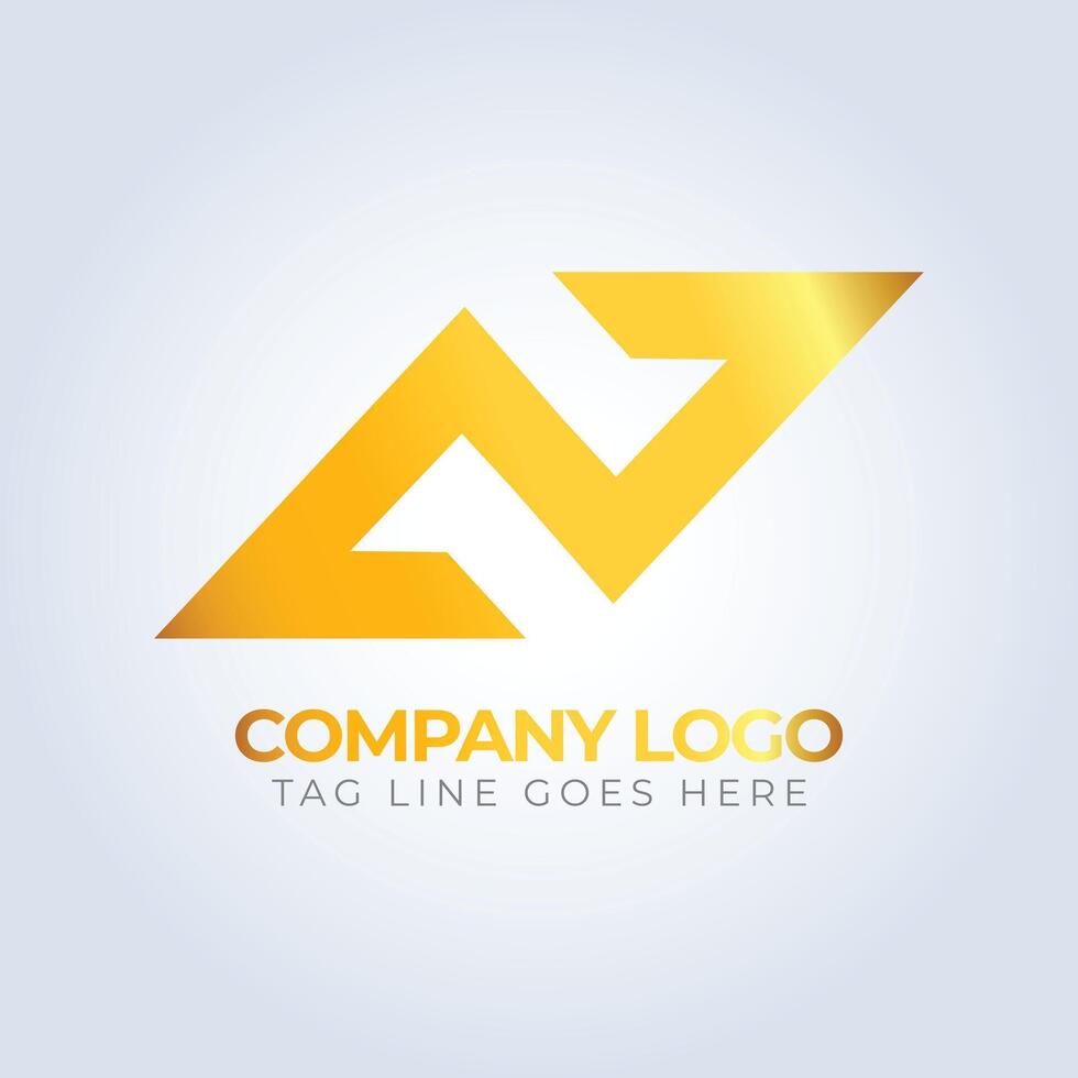 Golden geomatric logo template, unique logo, creative logo, logos template, golden theme vector