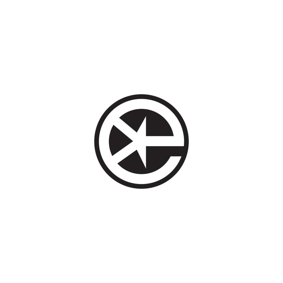 PAlphabet Initials logo KE, EK, E and K vector