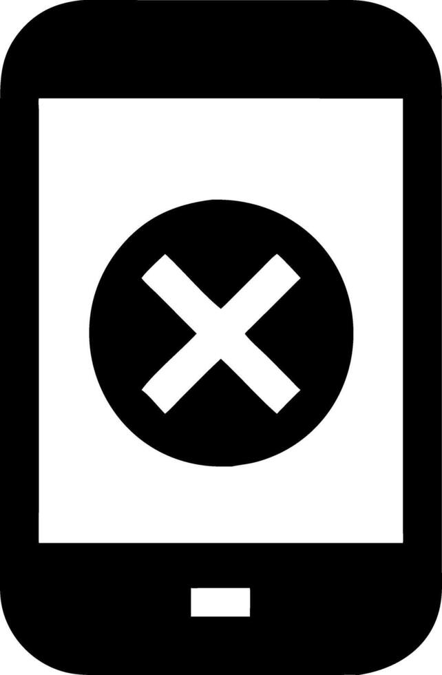 Smartphone Error Illustration for Mobile App Interface Design vector