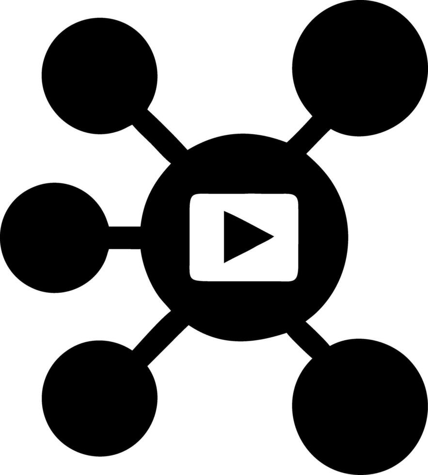 Social Media Network Play Design for Digital Content Sharing vector