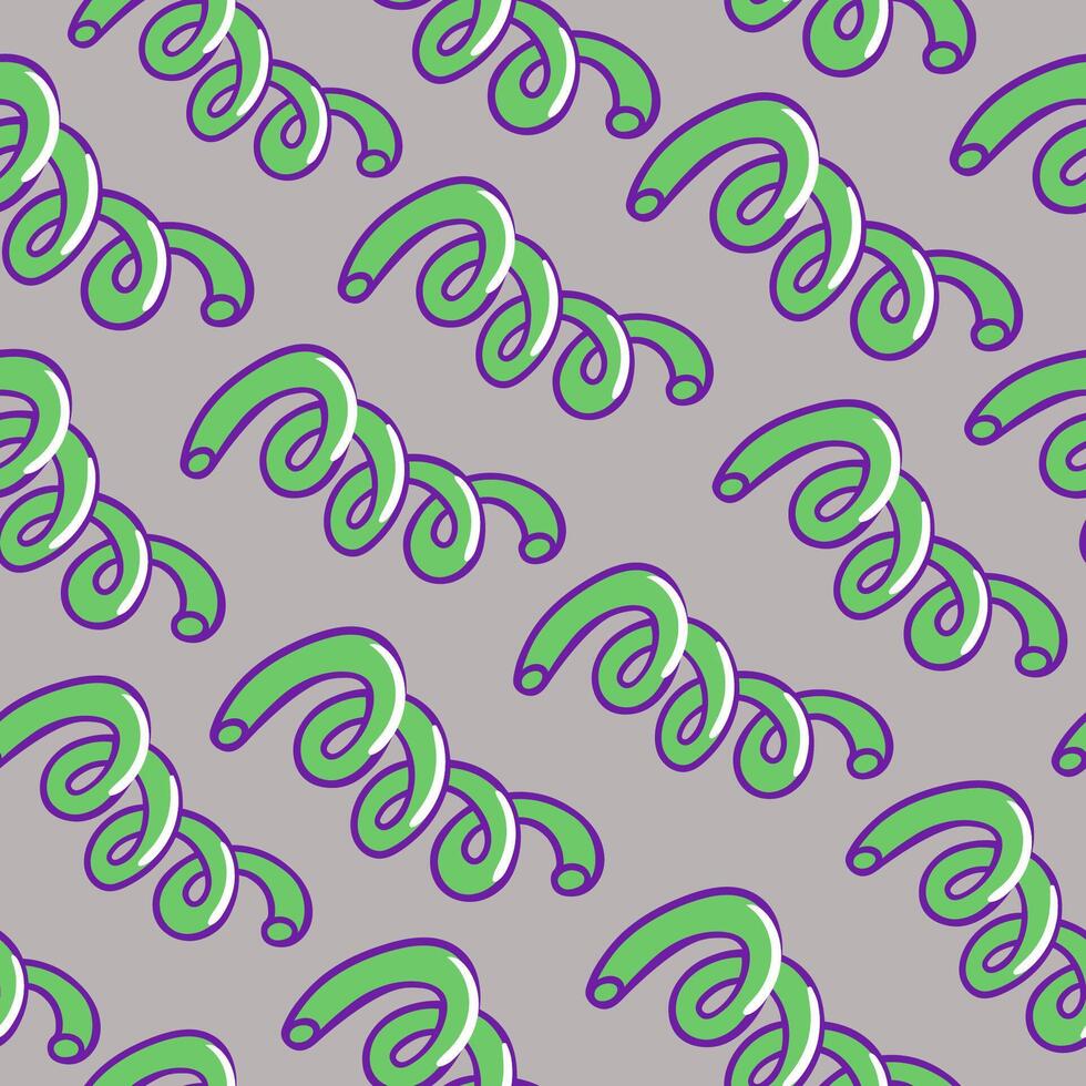 seamless pattern with abstract springs vector
