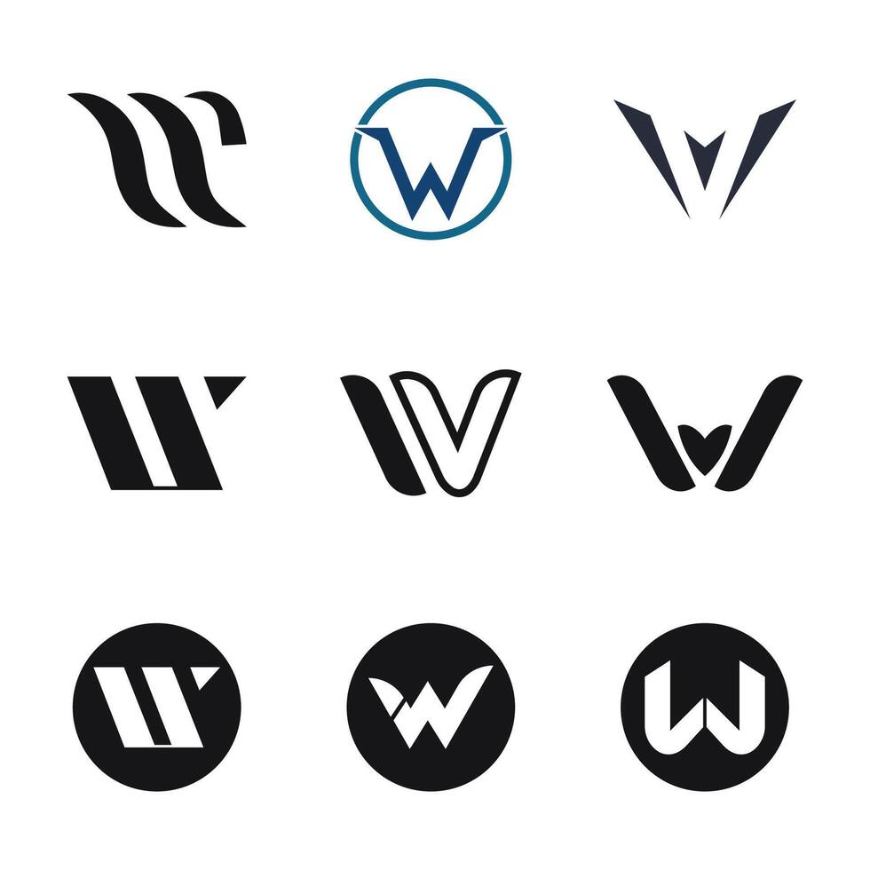 a close up of a bunch of different logos on a white background vector