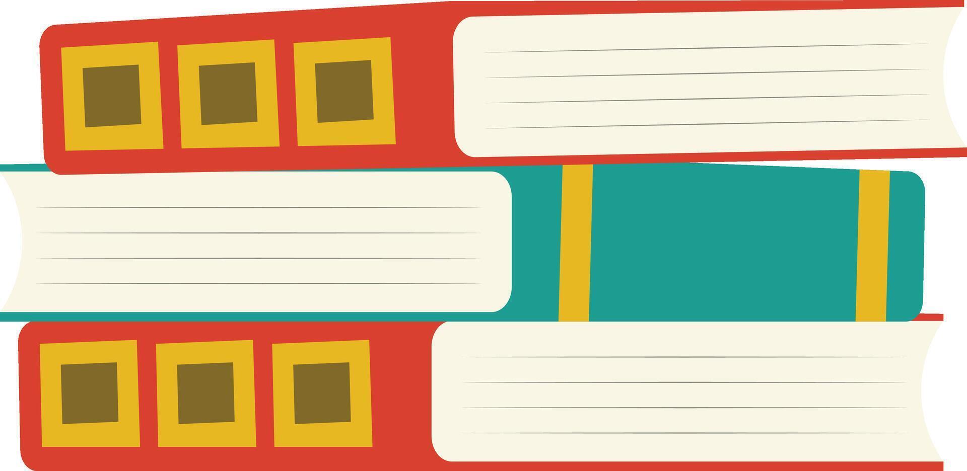 Stack of Reading Books Illustration vector
