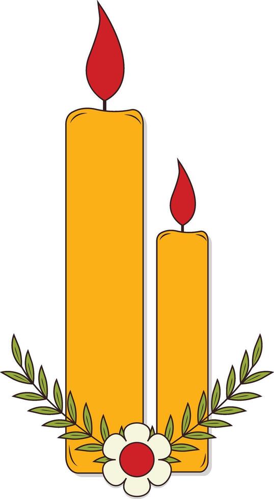 Easter Candle Illustration vector
