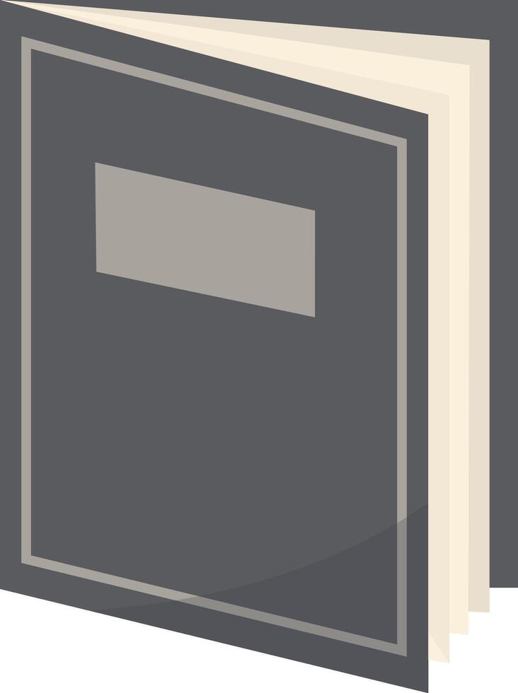School Education Book in Black Color vector