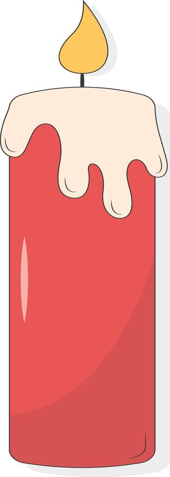 Red Candle Easter Ornament vector