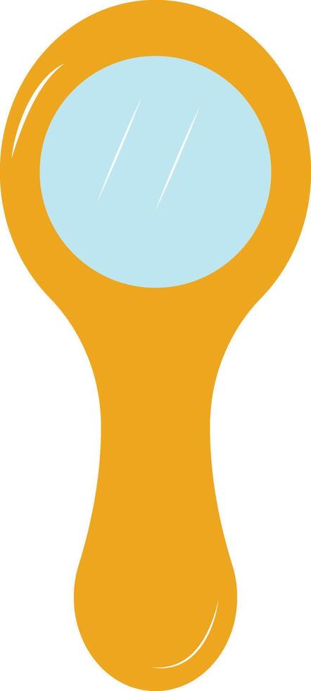 Wooden Mirror Icon vector