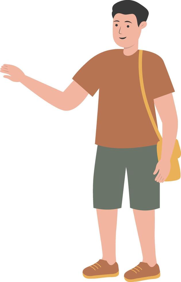 Male Student Back to School vector