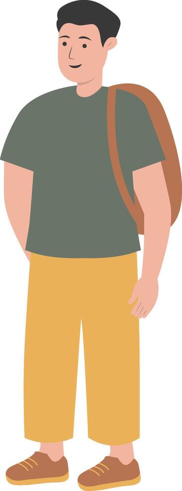 Male Student Back to School vector