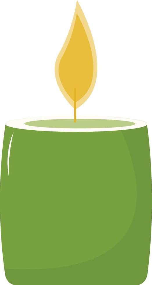 Green Candle Image vector