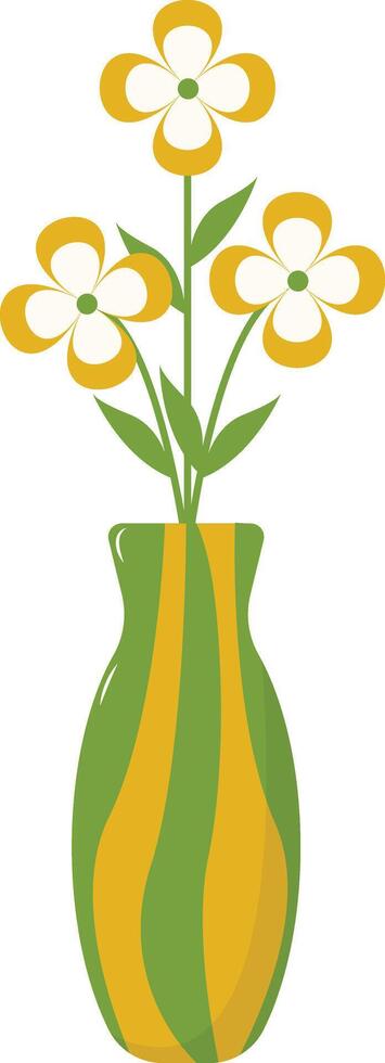 Flower in Pot, for Nowruz Day Decoration vector