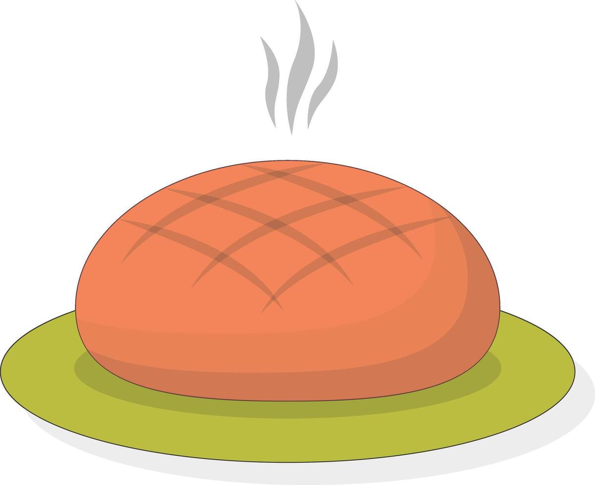 Bread Easter Icon on White Backgroound vector