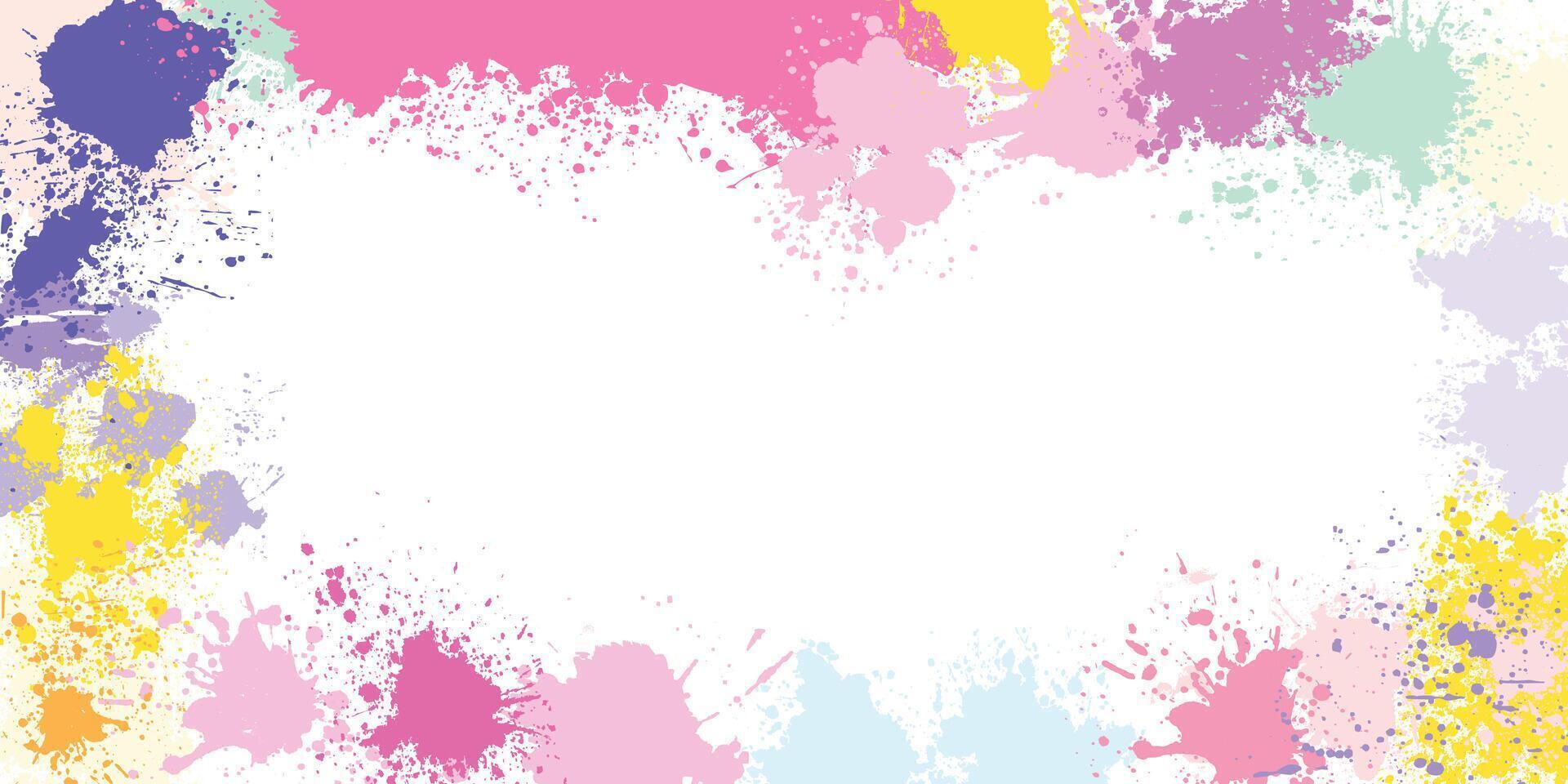 Beautiful cute colorful splash with white background vector