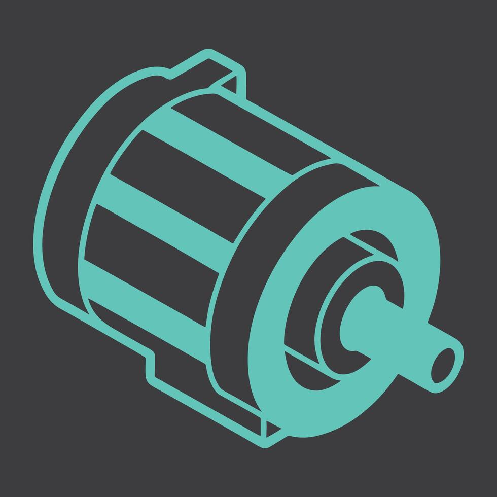 Colorful Electric Motor Design vector