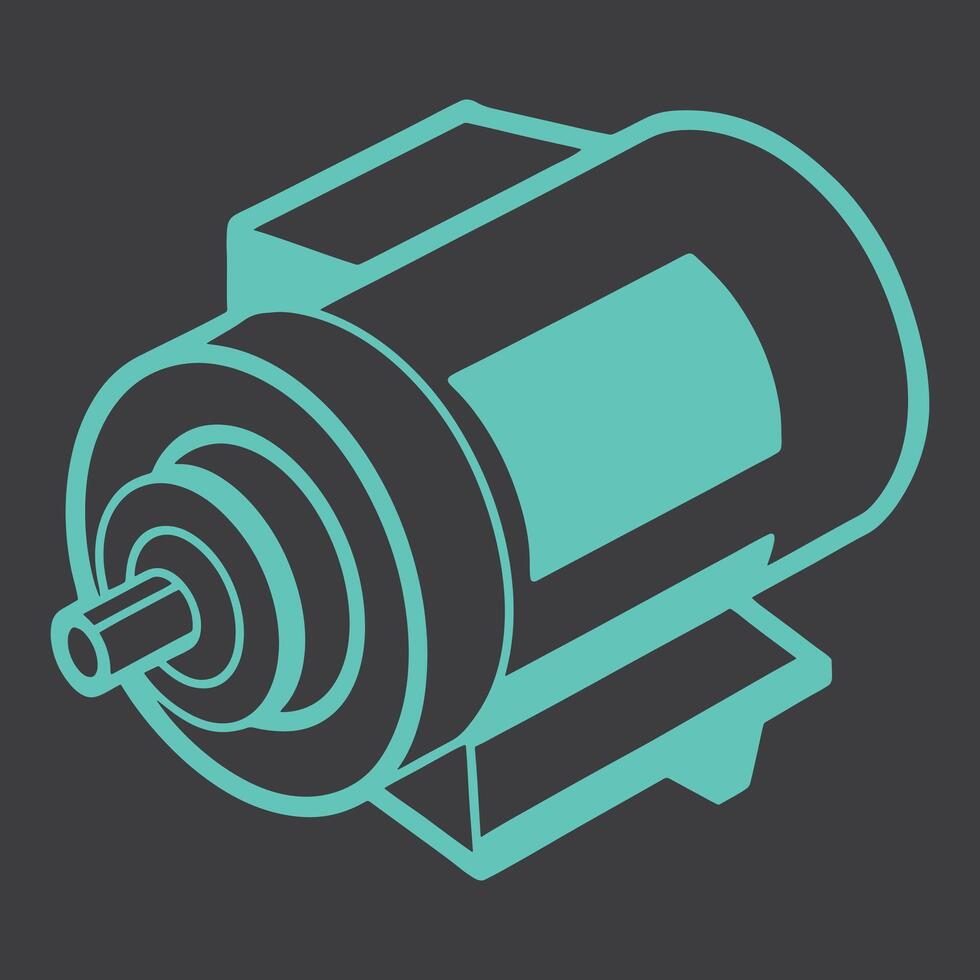 Creative Electric Motor Art vector
