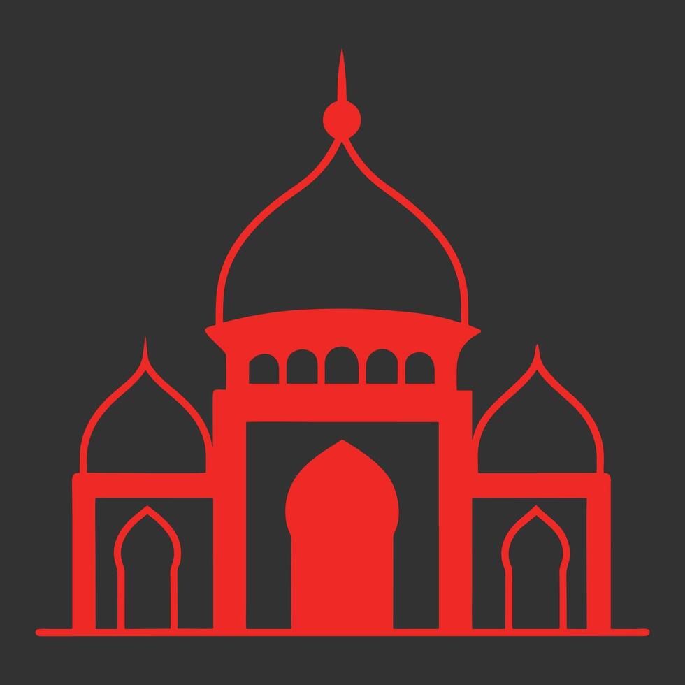 Stunning Islamic Mosque Art vector