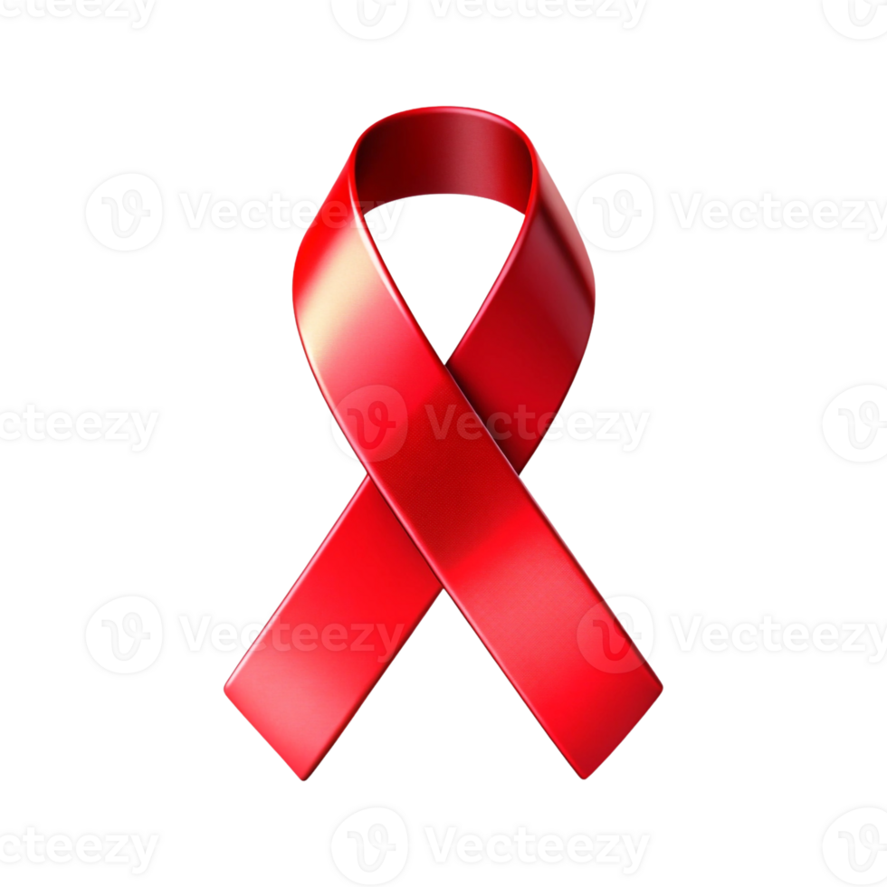red ribbon aids awareness, A red ribbon with a bow on it is tied on transparent background, red ribbon bow png