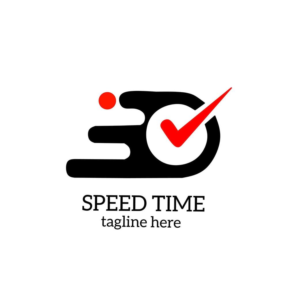 time speed logo vector