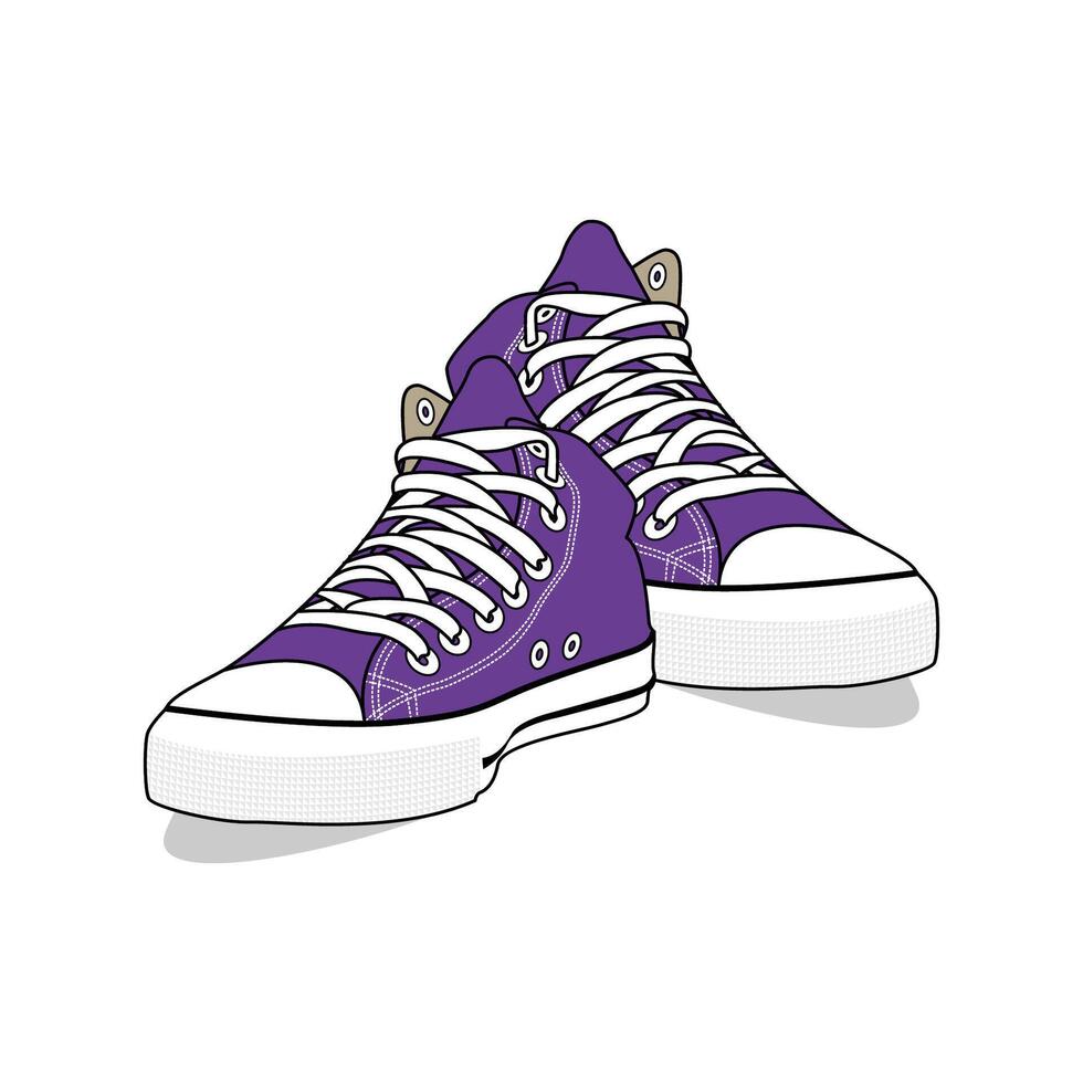 Shoe Low Violet Image And Illustration vector