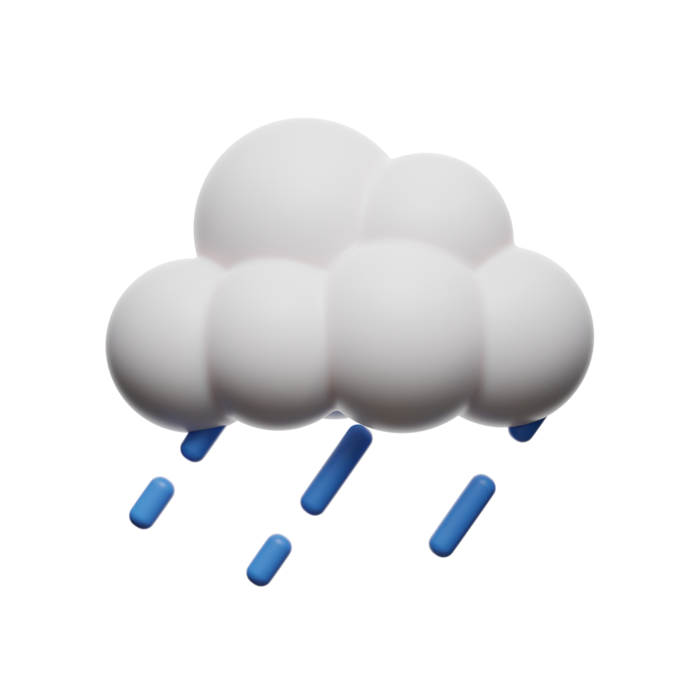cloudburst 3D Illustration png