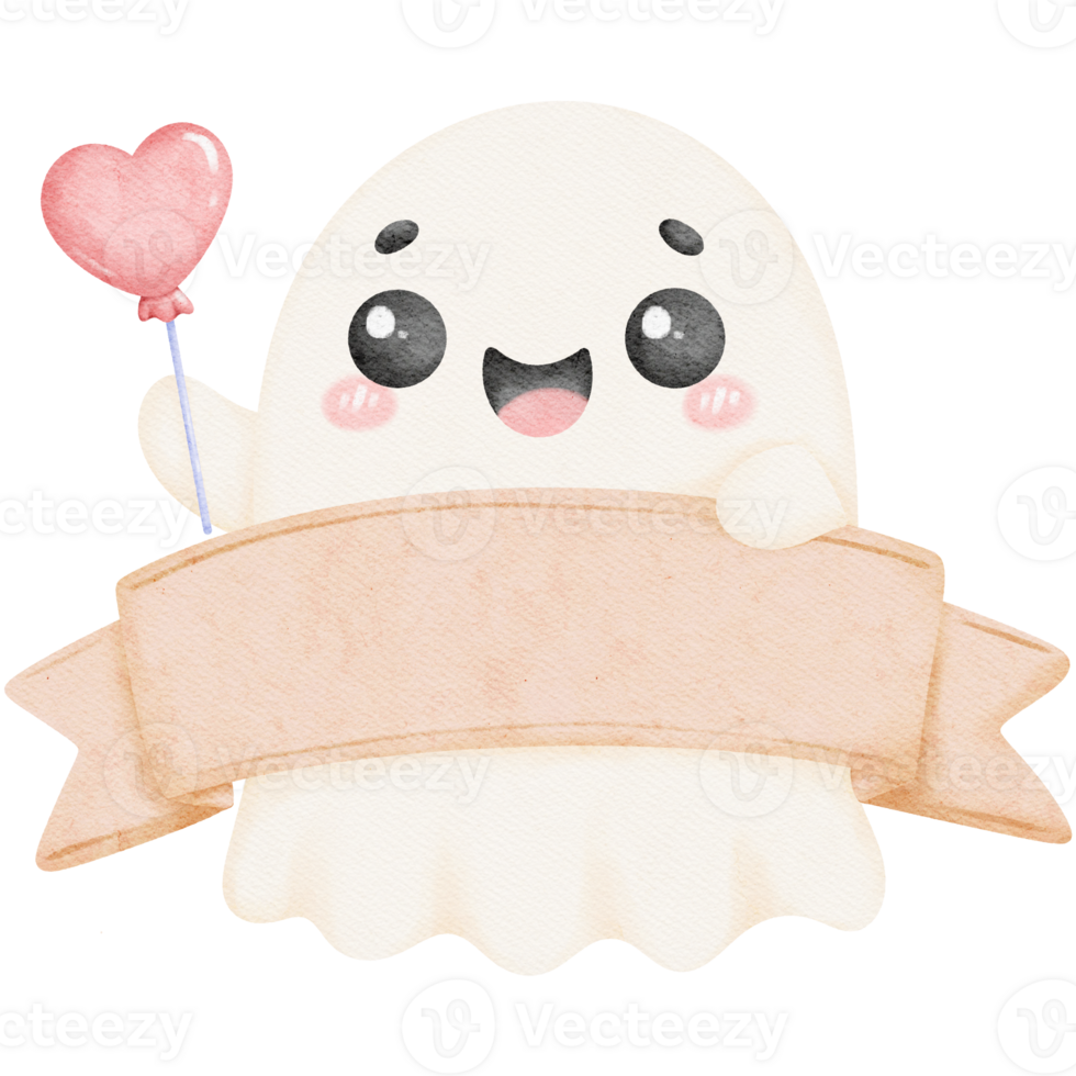 Ghost Holding a Banner png
