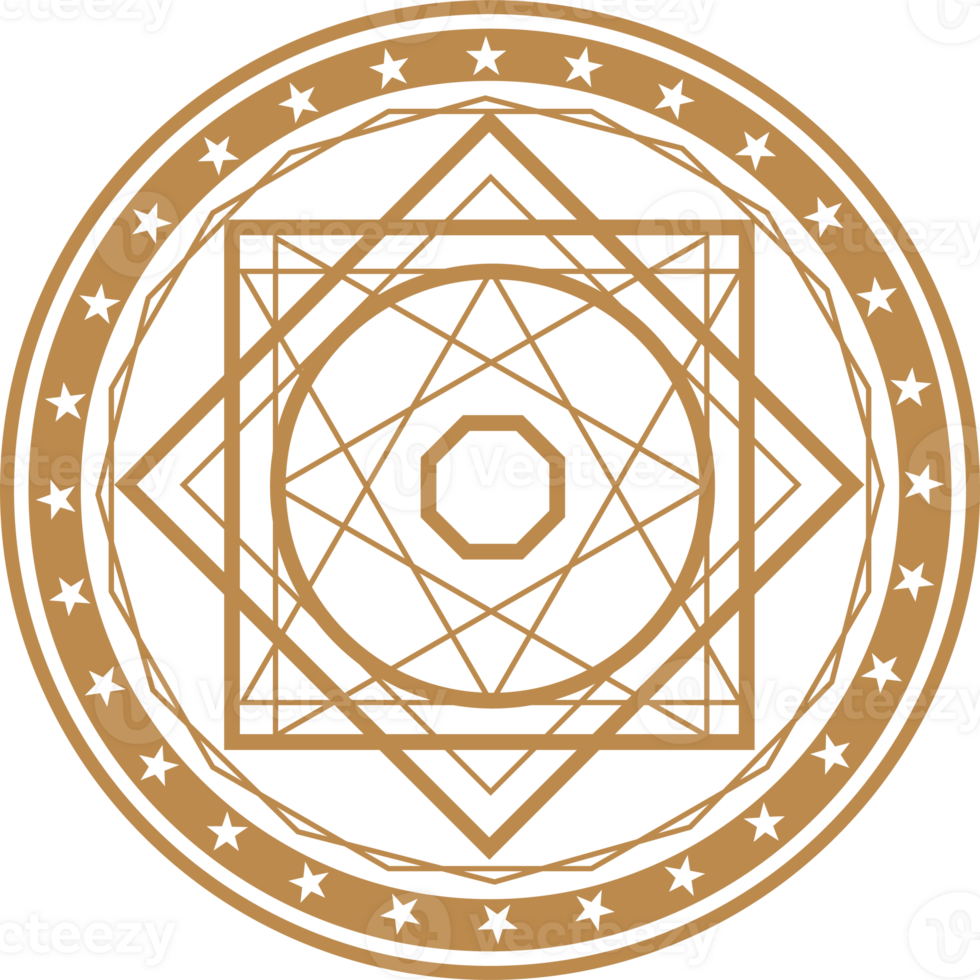 Magic circle symbol illustration png