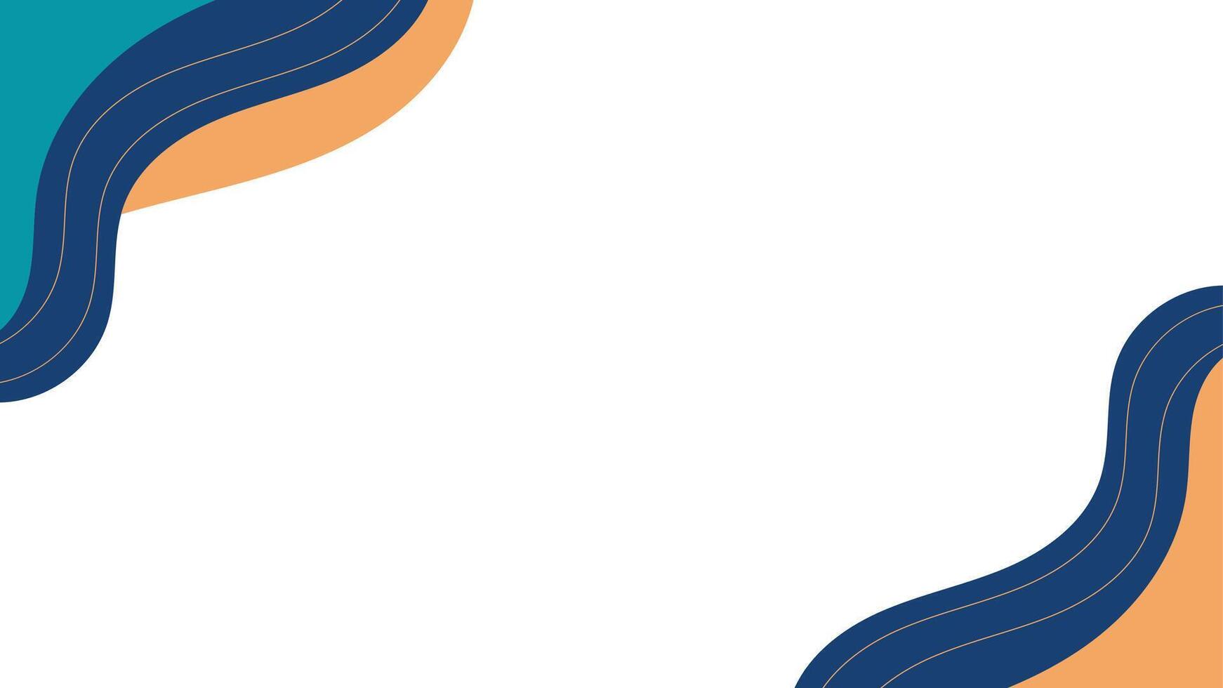 abstract background with wave corner lines vector