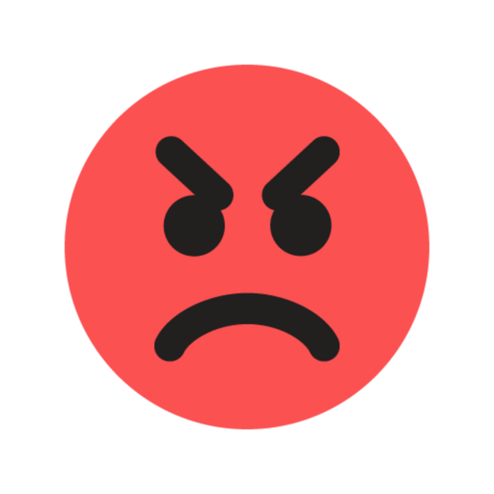 Angry Emoji Icon in Color png