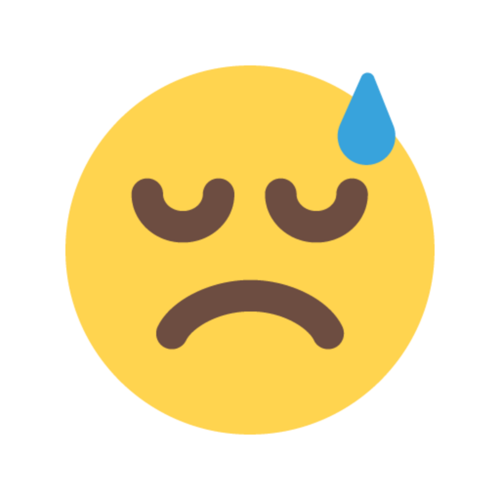 Disappointed Emoji Icon in Color png