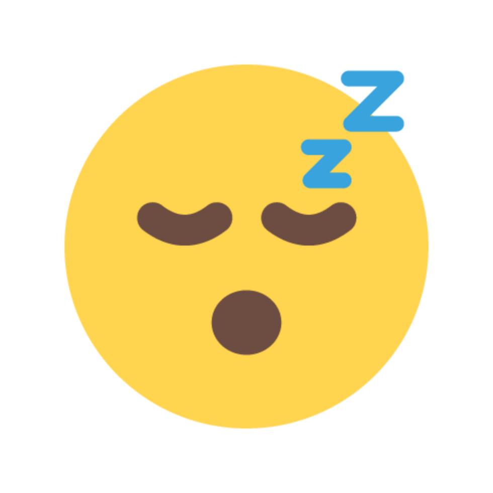 Sleep Emoji Icon in Color png
