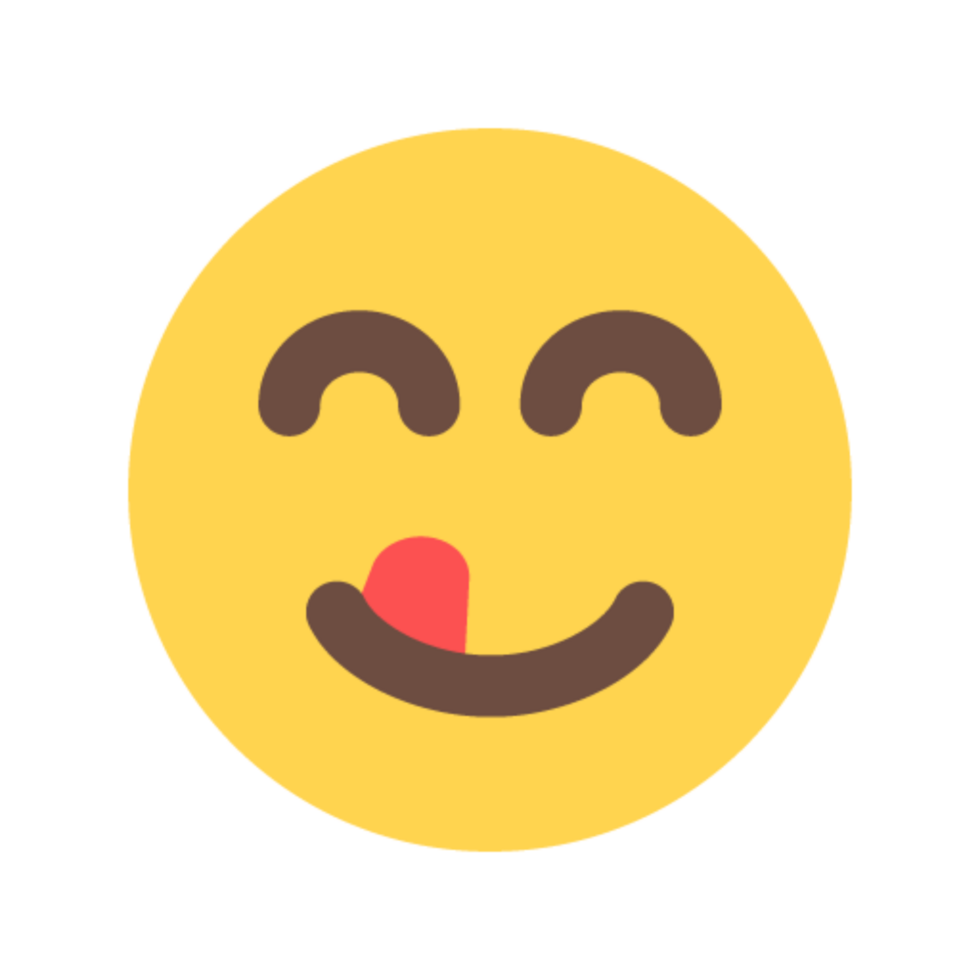 Delicious Emoji Icon in Color png