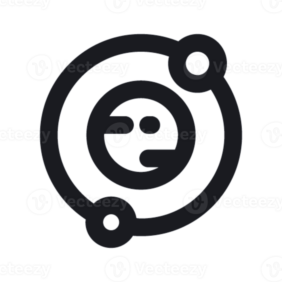 Dynamic 3D Planet Rotation Icon Design png