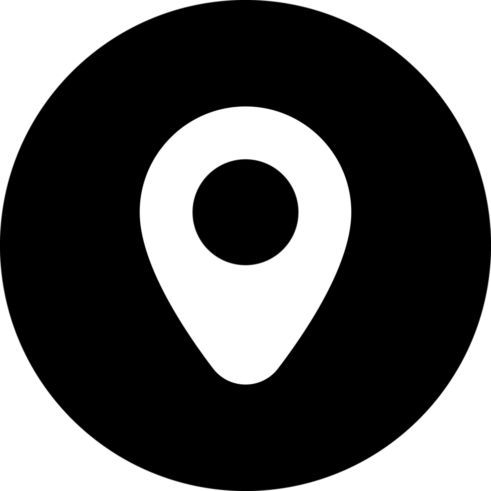 Black Maps Solid Circle Icon png
