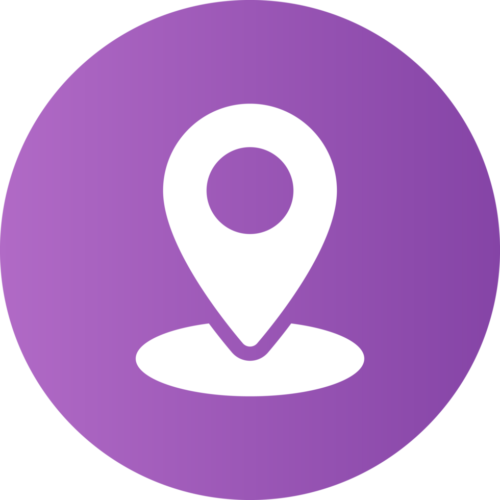 Purple Gradient Maps Circle Solid Circle Icon png