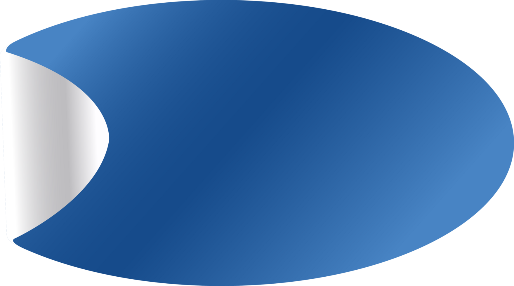 Blue Gradient Oval Sticker Illustration for Winter Sale png