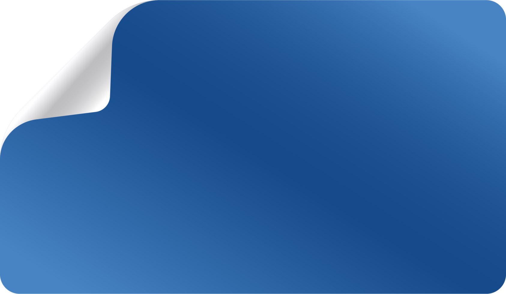 Blue Gradient Rectangle Sticker Illustration for Winter Sale png