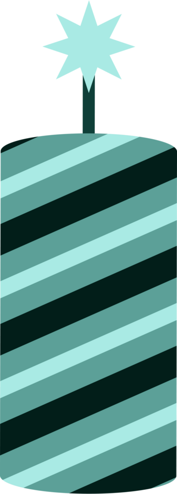 Blue New Year Firework with Line Pattern png