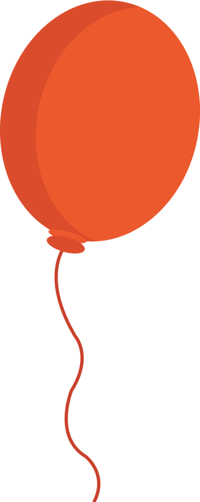 Orange Oval Balloon png