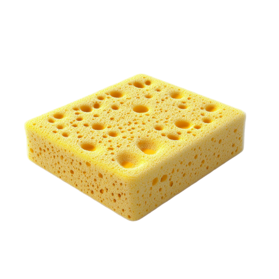 Cleaning Sponge on Transparent Background png