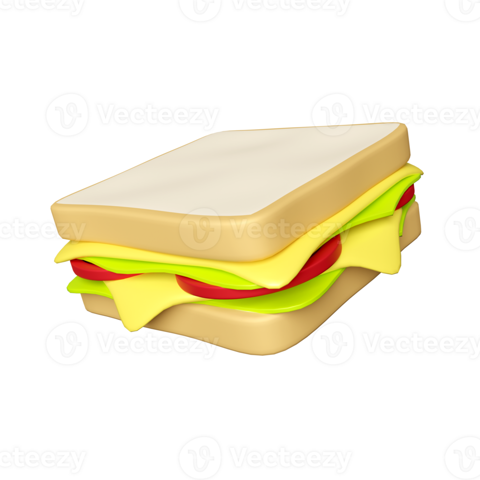 Sandwich 3D Icon png