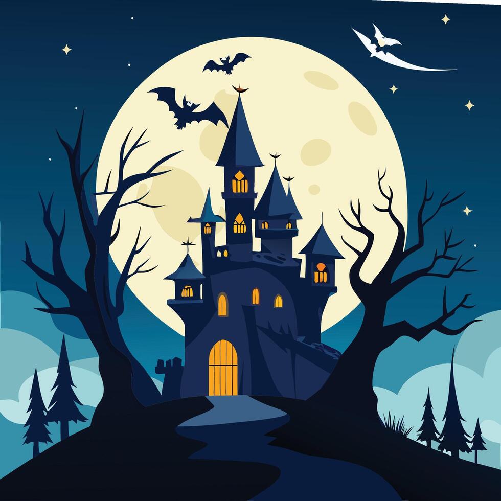 Gradient background for halloween season vector