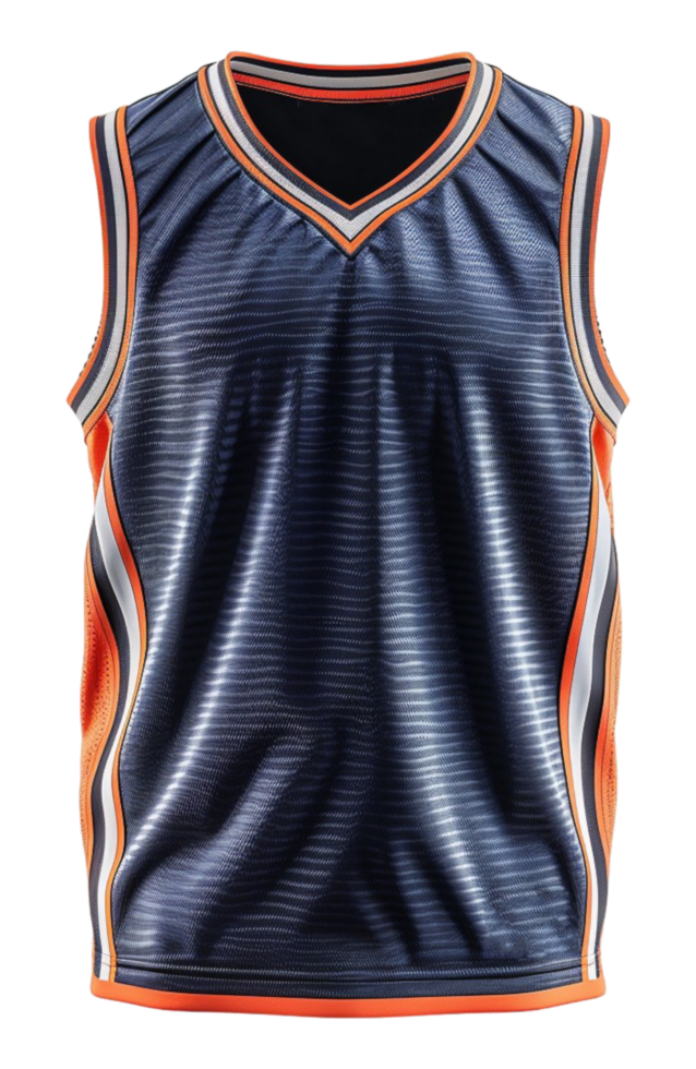 navy blue short sleeve basketball uniform template with front view png