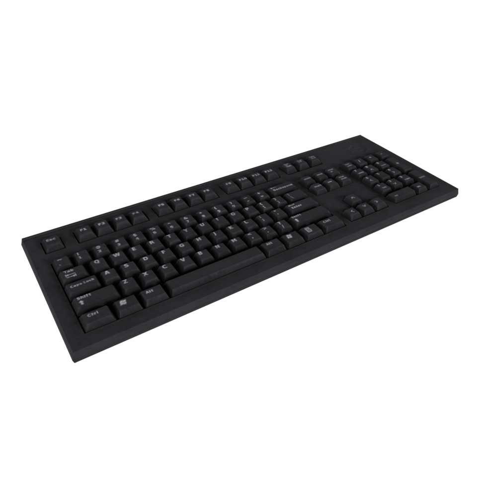 Black keyboard with simple design and efficient functionality png