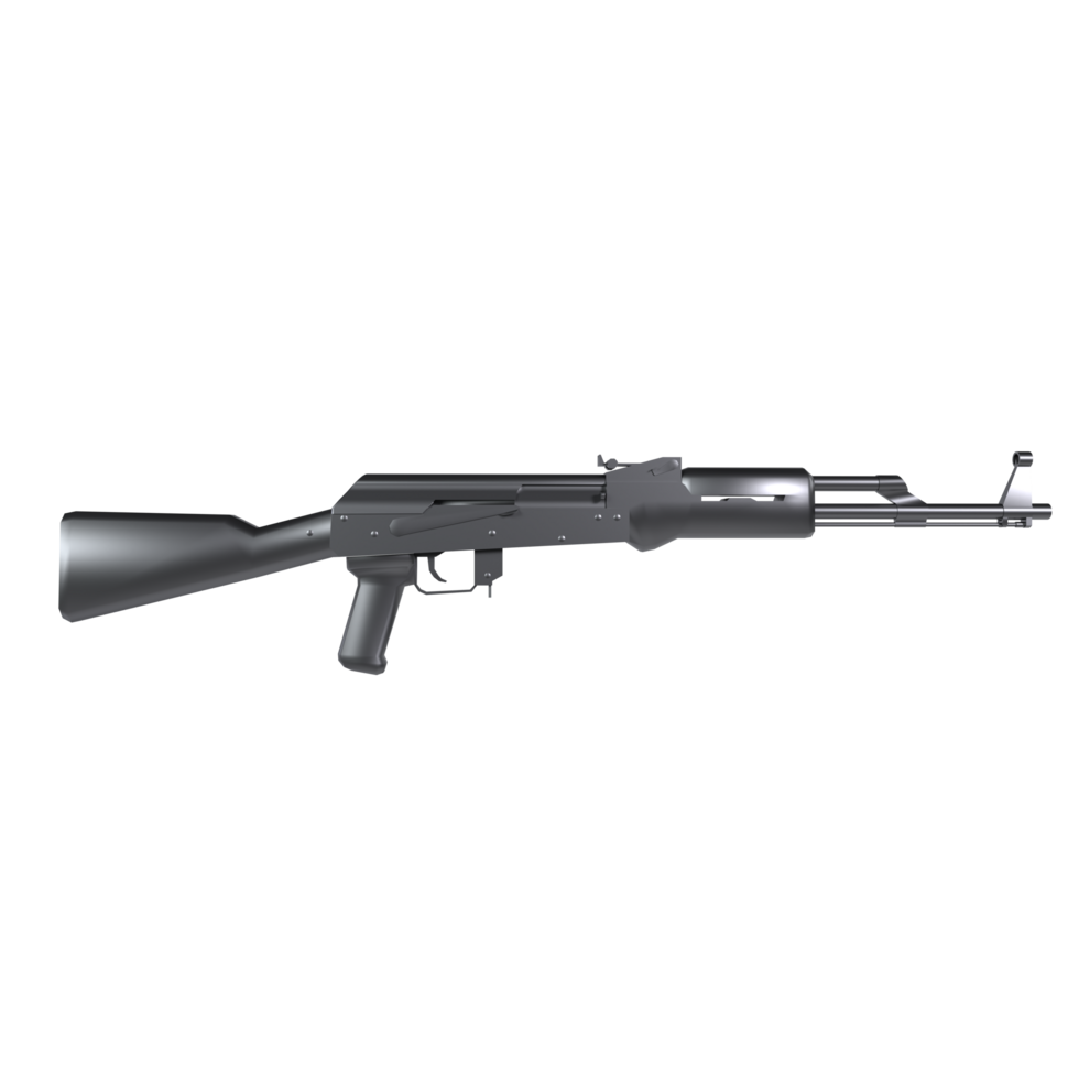 Realistic depiction of a modern firearm with detailed design elements png