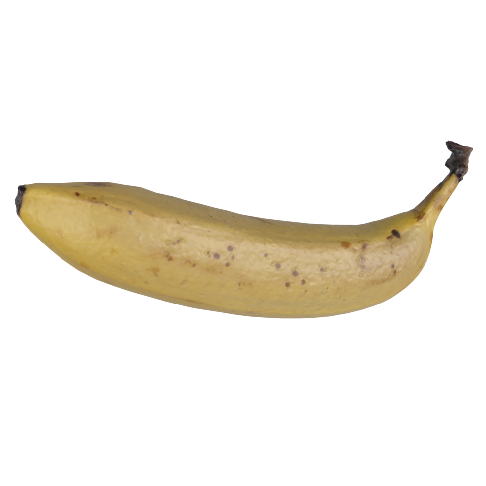 Fresh yellow banana isolated on transparent background png
