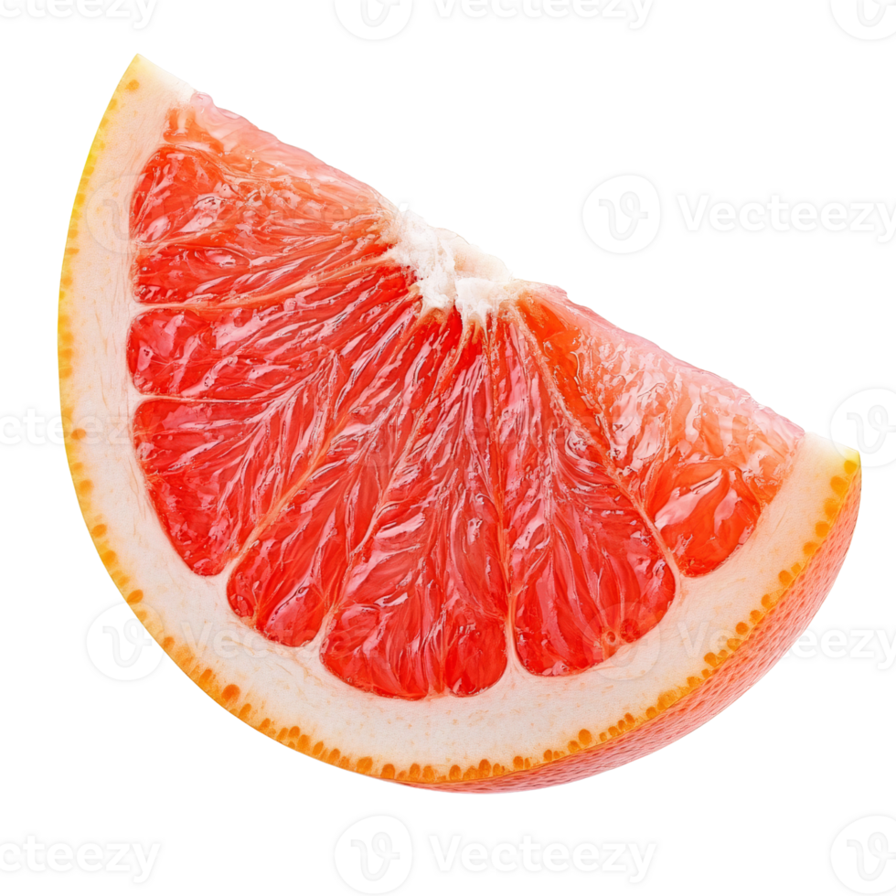 Grapefruit slice isolated on transparent background png