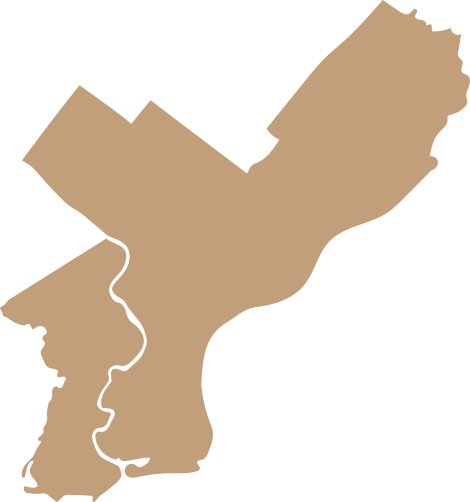 silhouette american city on philadelphia png
